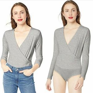 J.Crew wrap bodysuit - Gray
